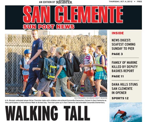 San Clemente Sun Post, Oct 12 2012 (PDF)